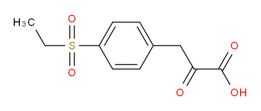 3-(4-(ethylsulfonyl)phenyl)-2-oxopropanoic acid