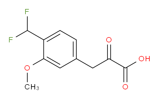 3-(4-(difluoromethyl)-3-methoxyphenyl)-2-oxopropanoic acid