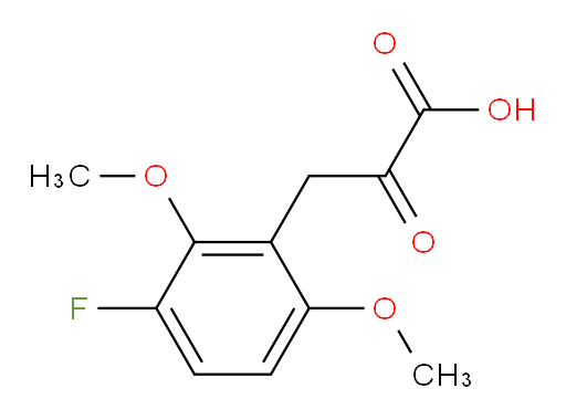 3-(3-fluoro-2,6-dimethoxyphenyl)-2-oxopropanoic acid
