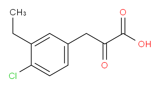 3-(4-chloro-3-ethylphenyl)-2-oxopropanoic acid