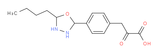 3-(4-(5-butyl-1,3,4-oxadiazolidin-2-yl)phenyl)-2-oxopropanoic acid