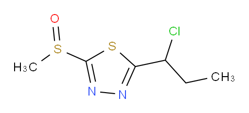 2-(1-chloropropyl)-5-(methylsulfinyl)-1,3,4-thiadiazole