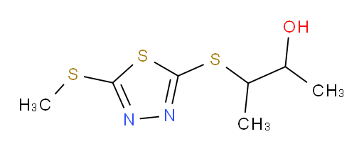 3-((5-(methylthio)-1,3,4-thiadiazol-2-yl)thio)butan-2-ol