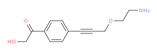 1-(4-(3-(2-aminoethoxy)prop-1-yn-1-yl)phenyl)-2-hydroxyethanone