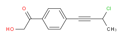 1-(4-(3-chlorobut-1-yn-1-yl)phenyl)-2-hydroxyethanone