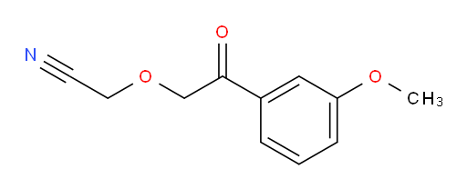 2-(2-(3-methoxyphenyl)-2-oxoethoxy)acetonitrile