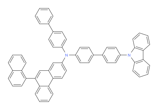 N-(4'-(9H-carbazol-9-yl)-[1,1'-biphenyl]-4-yl)-N-([1,1'-biphenyl]-4-yl)-9-(naphthalen-1-yl)phenanthren-2-amine