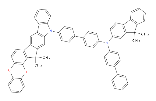 N-([1,1'-biphenyl]-4-yl)-N-(4'-(15,15-dimethylbenzo[5',6'][1,4]dioxino[2',3':4,5]indeno[2,1-b]carbazol-13(15H)-yl)-[1,1'-biphenyl]-4-yl)-9,9-dimethyl-9H-fluoren-2-amine