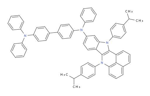 N4-(7,12-bis(4-isopropylphenyl)-7,12-dihydrobenzo[de]indolo[3,2-b]quinolin-10-yl)-N4,N4',N4'-triphenyl-[1,1'-biphenyl]-4,4'-diamine