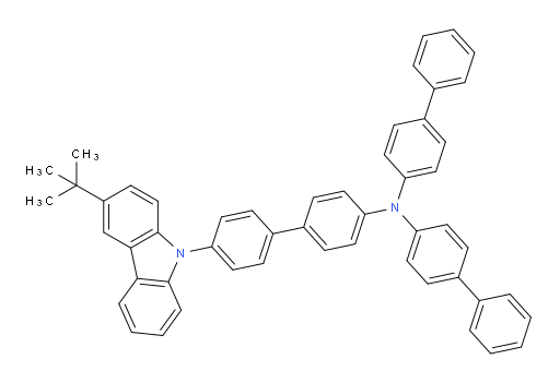 N,N-di([1,1'-biphenyl]-4-yl)-4'-(3-(tert-butyl)-9H-carbazol-9-yl)-[1,1'-biphenyl]-4-amine