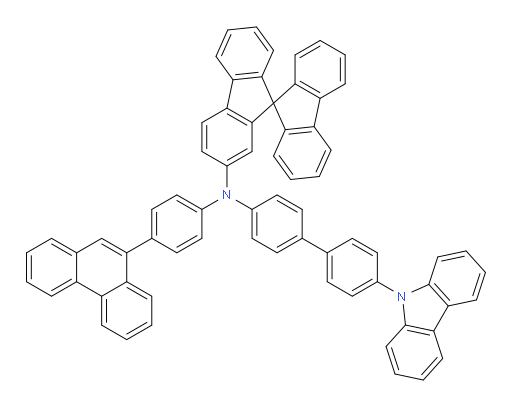N-(4'-(9H-carbazol-9-yl)-[1,1'-biphenyl]-4-yl)-N-(4-(phenanthren-9-yl)phenyl)-9,9'-spirobi[fluoren]-2-amine