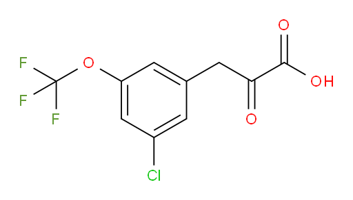 3-(3-chloro-5-(trifluoromethoxy)phenyl)-2-oxopropanoic acid