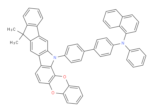 N-(4'-(9,9-dimethylbenzo[5,6][1,4]dioxino[2,3-a]indeno[2,1-h]carbazol-15(9H)-yl)-[1,1'-biphenyl]-4-yl)-N-phenylnaphthalen-1-amine