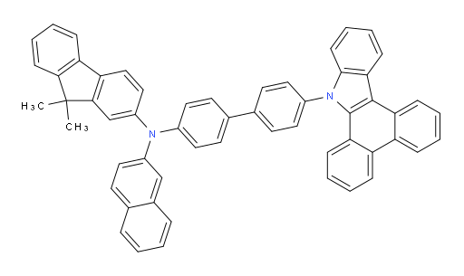 N-(4'-(9H-dibenzo[a,c]carbazol-9-yl)-[1,1'-biphenyl]-4-yl)-9,9-dimethyl-N-(naphthalen-2-yl)-9H-fluoren-2-amine
