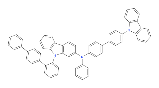 N-(4'-(9H-carbazol-9-yl)-[1,1'-biphenyl]-4-yl)-9-([1,1':4',1''-terphenyl]-2-yl)-N-phenyl-9H-carbazol-2-amine