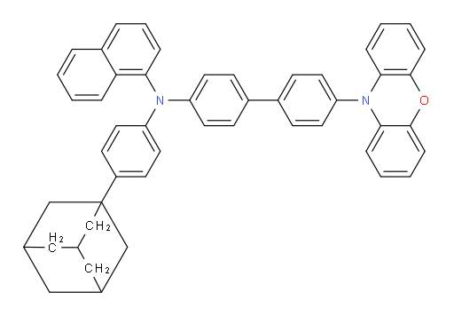 N-(4'-(10H-phenoxazin-10-yl)-[1,1'-biphenyl]-4-yl)-N-(4-(adamantan-1-yl)phenyl)naphthalen-1-amine