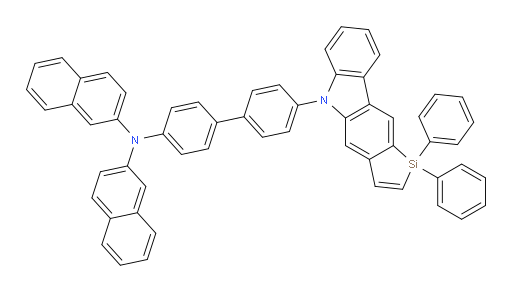 N-(4'-(1,1-diphenylsilolo[3,2-b]carbazol-5(1H)-yl)-[1,1'-biphenyl]-4-yl)-N-(naphthalen-2-yl)naphthalen-2-amine