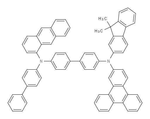 N4-([1,1'-biphenyl]-4-yl)-N4-(anthracen-1-yl)-N4'-(9,9-dimethyl-9H-fluoren-2-yl)-N4'-(triphenylen-2-yl)-[1,1'-biphenyl]-4,4'-diamine