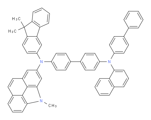 N4-([1,1'-biphenyl]-4-yl)-N4'-(9,9-dimethyl-9H-fluoren-3-yl)-N4'-(4-methyl-4H-benzo[def]carbazol-2-yl)-N4-(naphthalen-1-yl)-[1,1'-biphenyl]-4,4'-diamine
