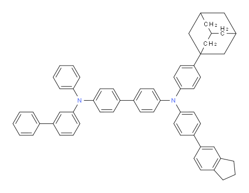 N4-([1,1'-biphenyl]-3-yl)-N4'-(4-(adamantan-1-yl)phenyl)-N4'-(4-(2,3-dihydro-1H-inden-5-yl)phenyl)-N4-phenyl-[1,1'-biphenyl]-4,4'-diamine