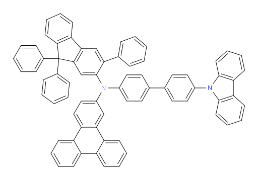 N-(4'-(9H-carbazol-9-yl)-[1,1'-biphenyl]-4-yl)-N-(3,9,9-triphenyl-9H-fluoren-2-yl)triphenylen-2-amine