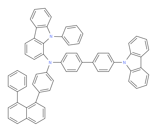 N-(4'-(9H-carbazol-9-yl)-[1,1'-biphenyl]-4-yl)-9-phenyl-N-(4-(8-phenylnaphthalen-1-yl)phenyl)-9H-carbazol-1-amine