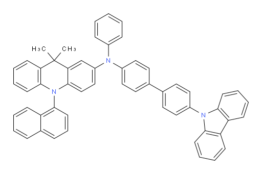 N-(4'-(9H-carbazol-9-yl)-[1,1'-biphenyl]-4-yl)-9,9-dimethyl-10-(naphthalen-1-yl)-N-phenyl-9,10-dihydroacridin-2-amine