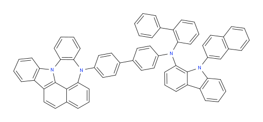 N-(4'-(4H-4,8b-diazaindeno[1,2,3-gh]pleiaden-4-yl)-[1,1'-biphenyl]-4-yl)-N-([1,1'-biphenyl]-2-yl)-9-(naphthalen-2-yl)-9H-carbazol-1-amine