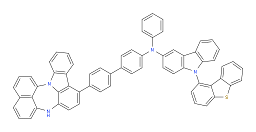 N-(4'-(4H-naphtho[1',8':5,6,7][1,4]diazepino[3,2,1-jk]carbazol-7-yl)-[1,1'-biphenyl]-4-yl)-9-(dibenzo[b,d]thiophen-1-yl)-N-phenyl-9H-carbazol-3-amine