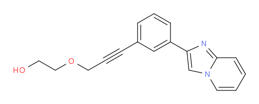 2-((3-(3-(imidazo[1,2-a]pyridin-2-yl)phenyl)prop-2-yn-1-yl)oxy)ethanol