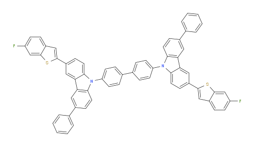 4,4'-bis(3-(6-fluorobenzo[b]thiophen-2-yl)-6-phenyl-9H-carbazol-9-yl)-1,1'-biphenyl