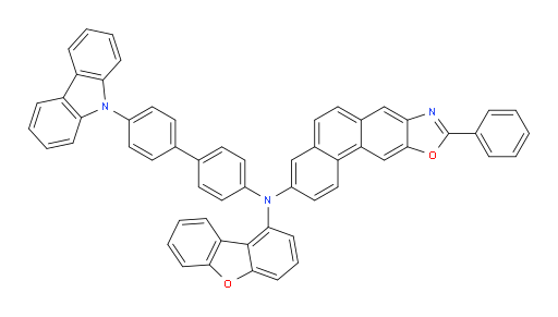 N-(4'-(9H-carbazol-9-yl)-[1,1'-biphenyl]-4-yl)-N-(dibenzo[b,d]furan-1-yl)-9-phenylphenanthro[2,3-d]oxazol-3-amine