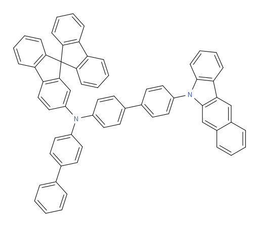 N-(4'-(5H-benzo[b]carbazol-5-yl)-[1,1'-biphenyl]-4-yl)-N-([1,1'-biphenyl]-4-yl)-9,9'-spirobi[fluoren]-2-amine