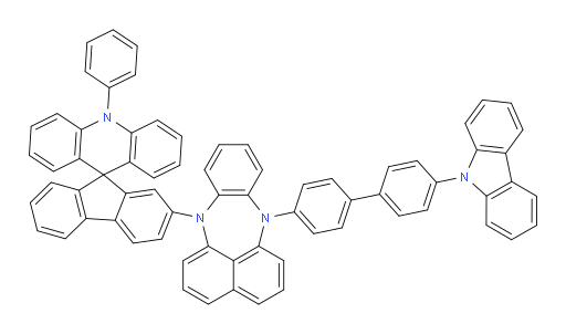 7-(4'-(9H-carbazol-9-yl)-[1,1'-biphenyl]-4-yl)-12-(10-phenyl-10H-spiro[acridine-9,9'-fluoren]-2'-yl)-7,12-dihydrobenzo[b]naphtho[1,8-ef][1,4]diazepine