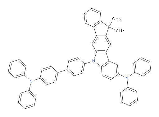 5-(4'-(diphenylamino)-[1,1'-biphenyl]-4-yl)-11,11-dimethyl-N,N-diphenyl-5,11-dihydroindeno[1,2-b]carbazol-2-amine