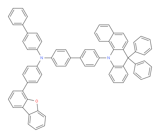 N-([1,1'-biphenyl]-4-yl)-N-(4-(dibenzo[b,d]furan-4-yl)phenyl)-4'-(7,7-diphenylbenzo[c]acridin-12(7H)-yl)-[1,1'-biphenyl]-4-amine