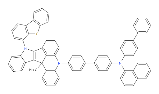 N-([1,1'-biphenyl]-4-yl)-N-(4'-(9-(dibenzo[b,d]thiophen-4-yl)-13c-methyl-9,13c-dihydro-5H-indolo[3',2':4,5]cyclopenta[1,2,3-kl]acridin-5-yl)-[1,1'-biphenyl]-4-yl)naphthalen-1-amine