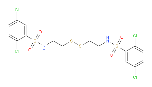 N,N′-(Dithiodi-2,1-ethanediyl)bis[2,5-dichlorobenzenesulfonamide] (ACI)
