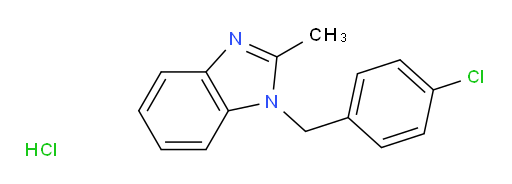 1-[(4-chlorophenyl)methyl]-2-methyl-1H-1,3-benzodiazole hydrochloride