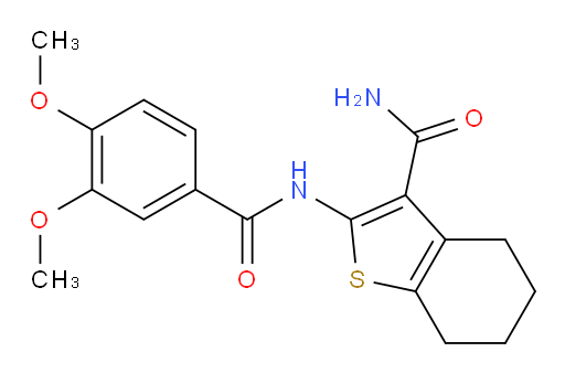 2-(3,4-dimethoxybenzamido)-4,5,6,7-tetrahydro-1-benzothiophene-3-carboxamide