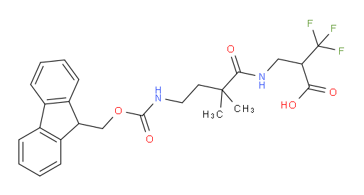 2-{[4-({[(9H-fluoren-9-yl)methoxy]carbonyl}amino)-2,2-dimethylbutanamido]methyl}-3,3,3-trifluoropropanoic acid