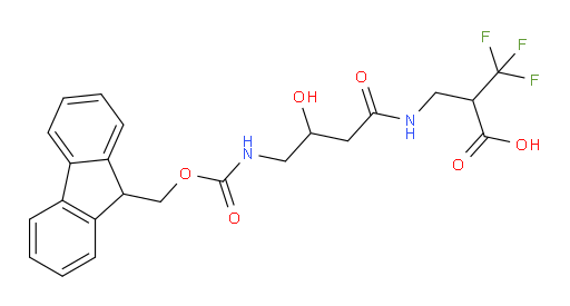 2-{[4-({[(9H-fluoren-9-yl)methoxy]carbonyl}amino)-3-hydroxybutanamido]methyl}-3,3,3-trifluoropropanoic acid