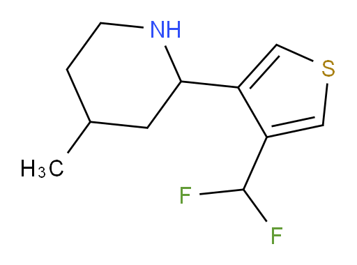 2-[4-(difluoromethyl)thiophen-3-yl]-4-methylpiperidine