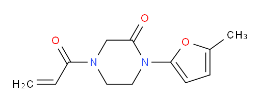 1-(5-methylfuran-2-yl)-4-(prop-2-enoyl)piperazin-2-one