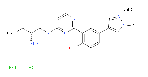2-(4-{[(2R)-2-aminobutyl]amino}pyrimidin-2-yl)-4-(1-methyl-1H-pyrazol-4-yl)phenol dihydrochloride