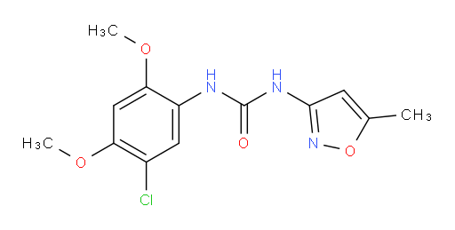 1-(5-chloro-2,4-dimethoxyphenyl)-3-(5-methyl-1,2-oxazol-3-yl)urea