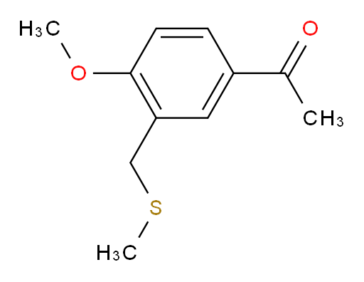 1-{4-methoxy-3-[(methylsulfanyl)methyl]phenyl}ethan-1-one