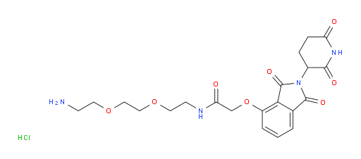 N-{2-[2-(2-aminoethoxy)ethoxy]ethyl}-2-{[2-(2,6-dioxopiperidin-3-yl)-1,3-dioxo-2,3-dihydro-1H-isoindol-4-yl]oxy}acetamide hydrochloride