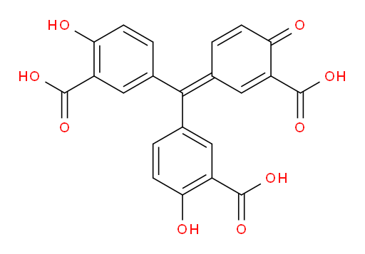 5-[(3-carboxy-4-hydroxyphenyl)(3-carboxy-4-oxocyclohexa-2,5-dien-1-ylidene)methyl]-2-hydroxybenzoic acid
