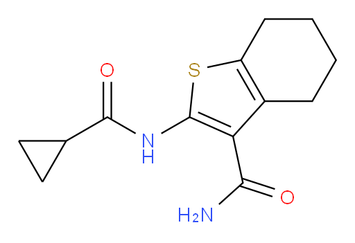 2-cyclopropaneamido-4,5,6,7-tetrahydro-1-benzothiophene-3-carboxamide